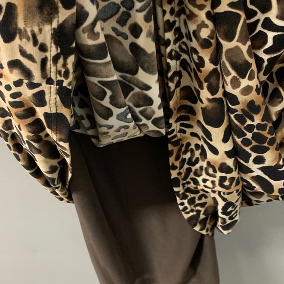 Black Label Women’s Cheetah Print Scoop Neck Sleeveless Dress Sz 12 NWT - Picture 5 of 8